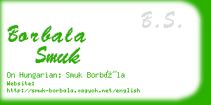 borbala smuk business card